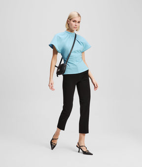 ZIP-DETAIL T-SHIRT
