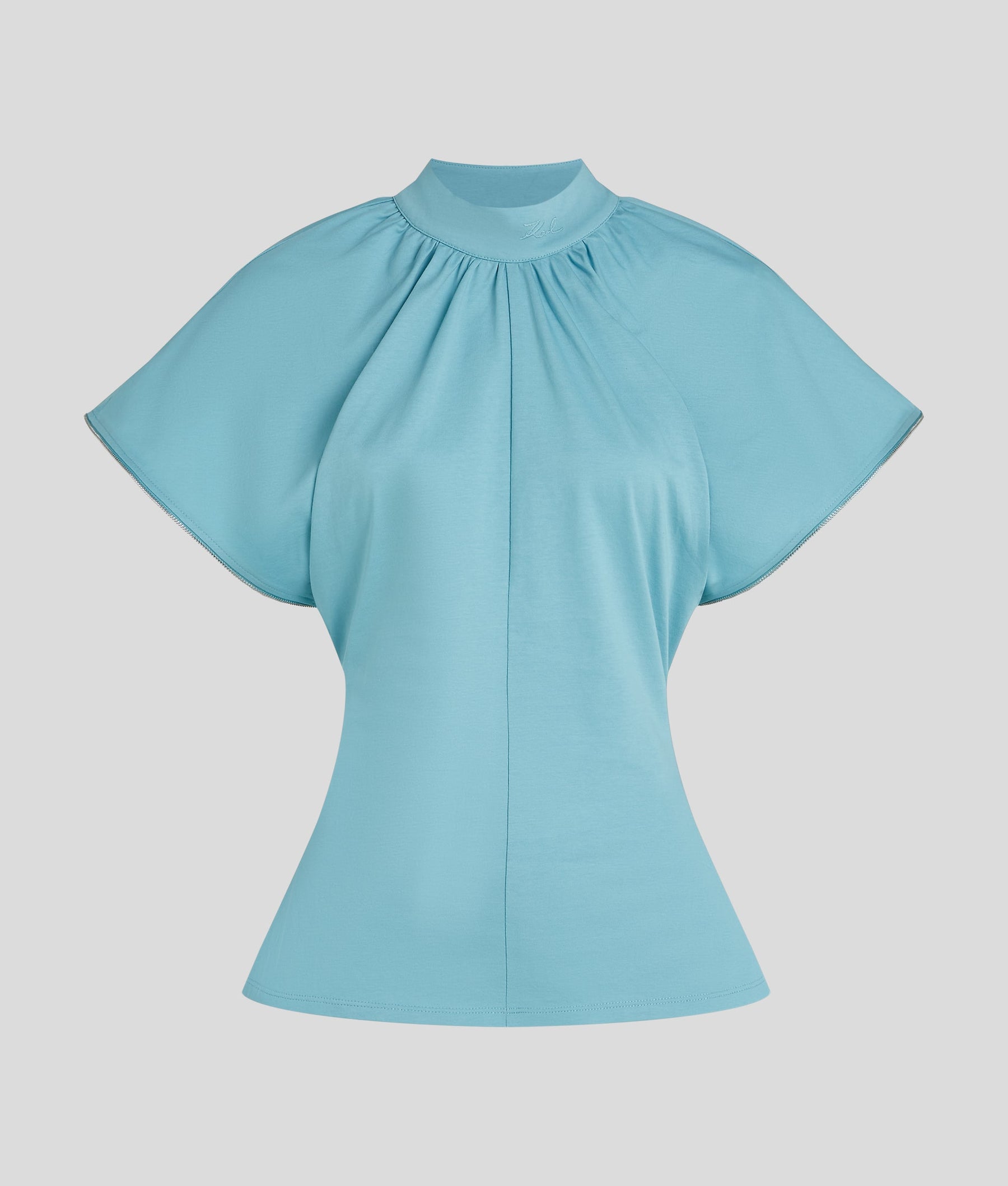 ZIP-DETAIL T-SHIRT