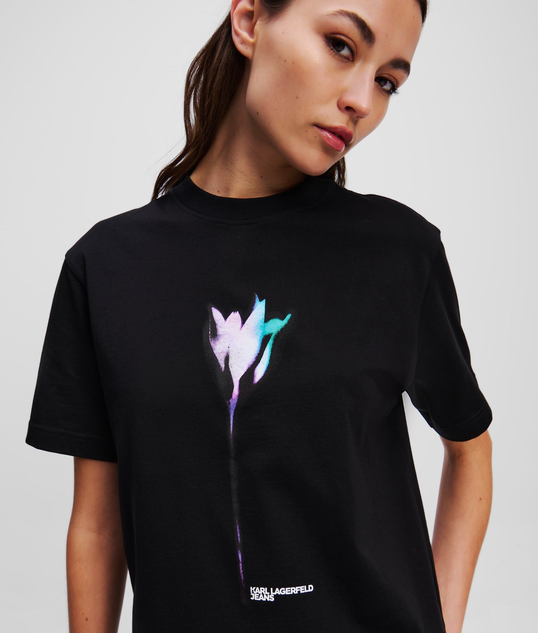 FLORAL-PRINT T-SHIRT