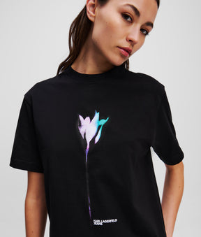 FLORAL-PRINT T-SHIRT