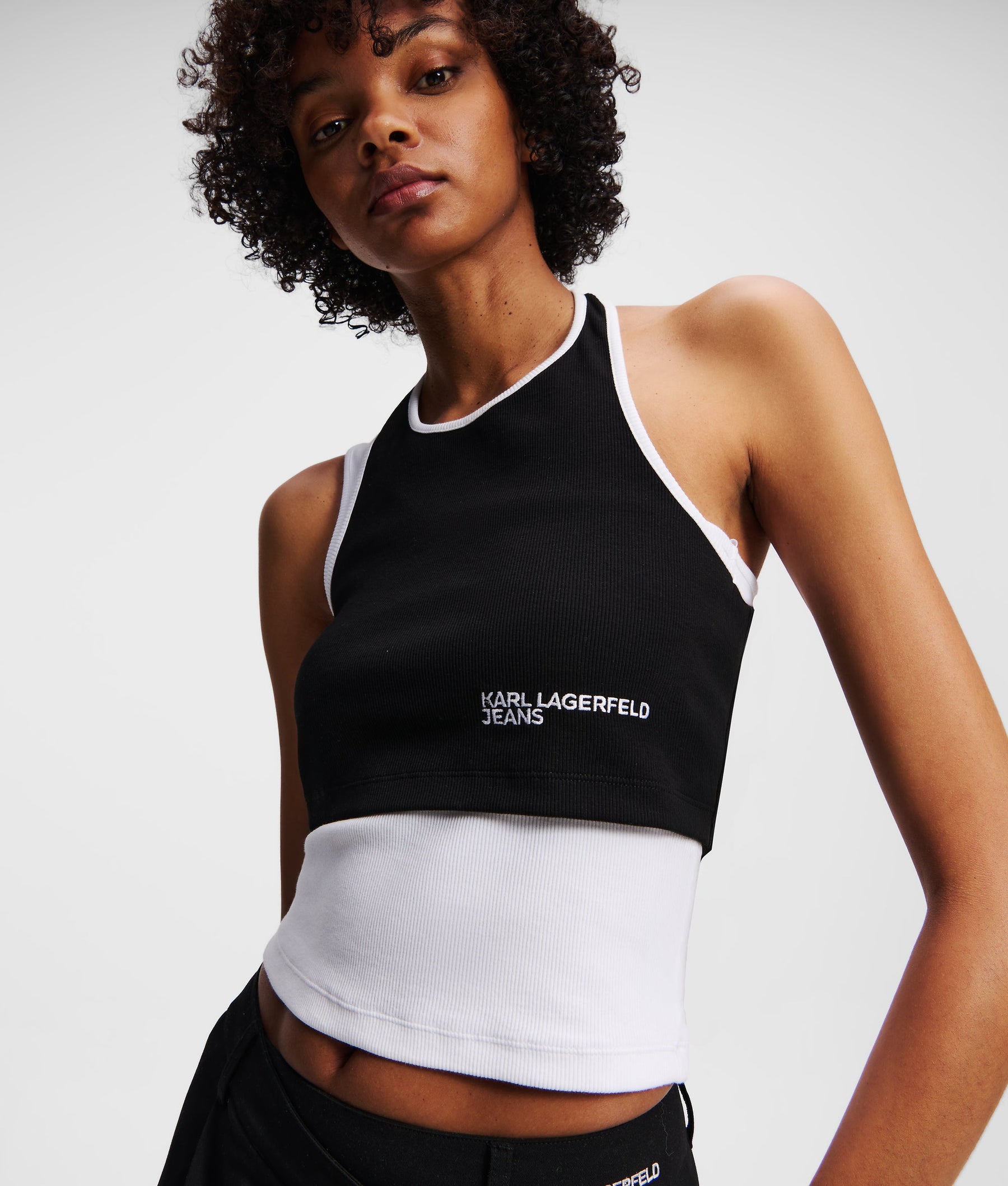 LAYERED RIBBED VEST