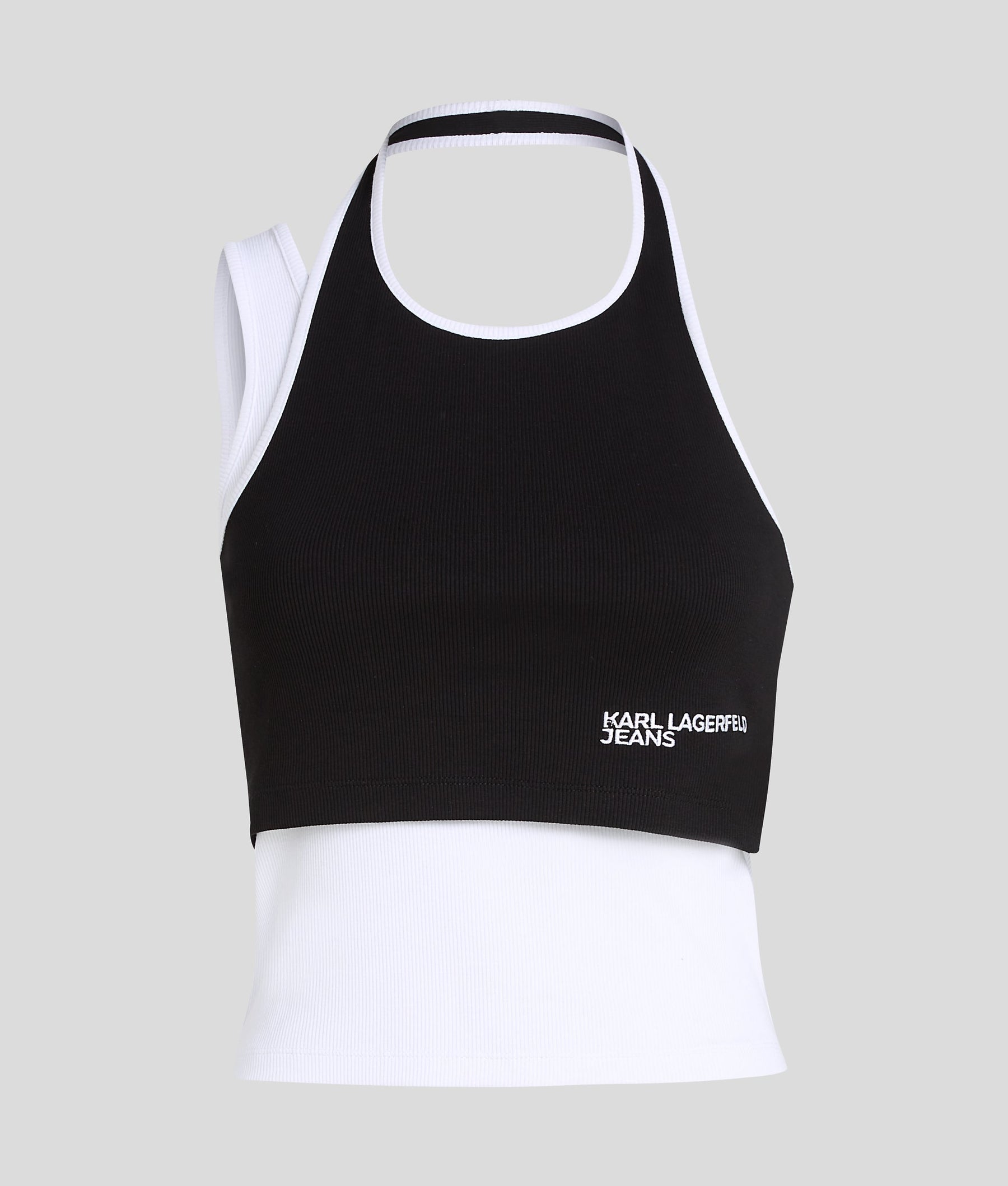 LAYERED RIBBED VEST