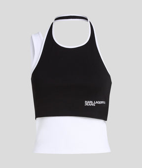 LAYERED RIBBED VEST