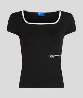 SQUARE-NECK T-SHIRT