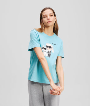 IKON KARL & CHOUPETTE WATERCOLOUR T-SHIRT
