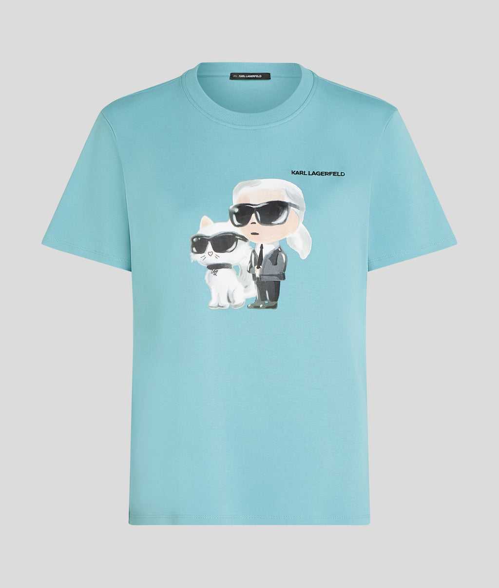 IKON KARL & CHOUPETTE WATERCOLOUR T-SHIRT