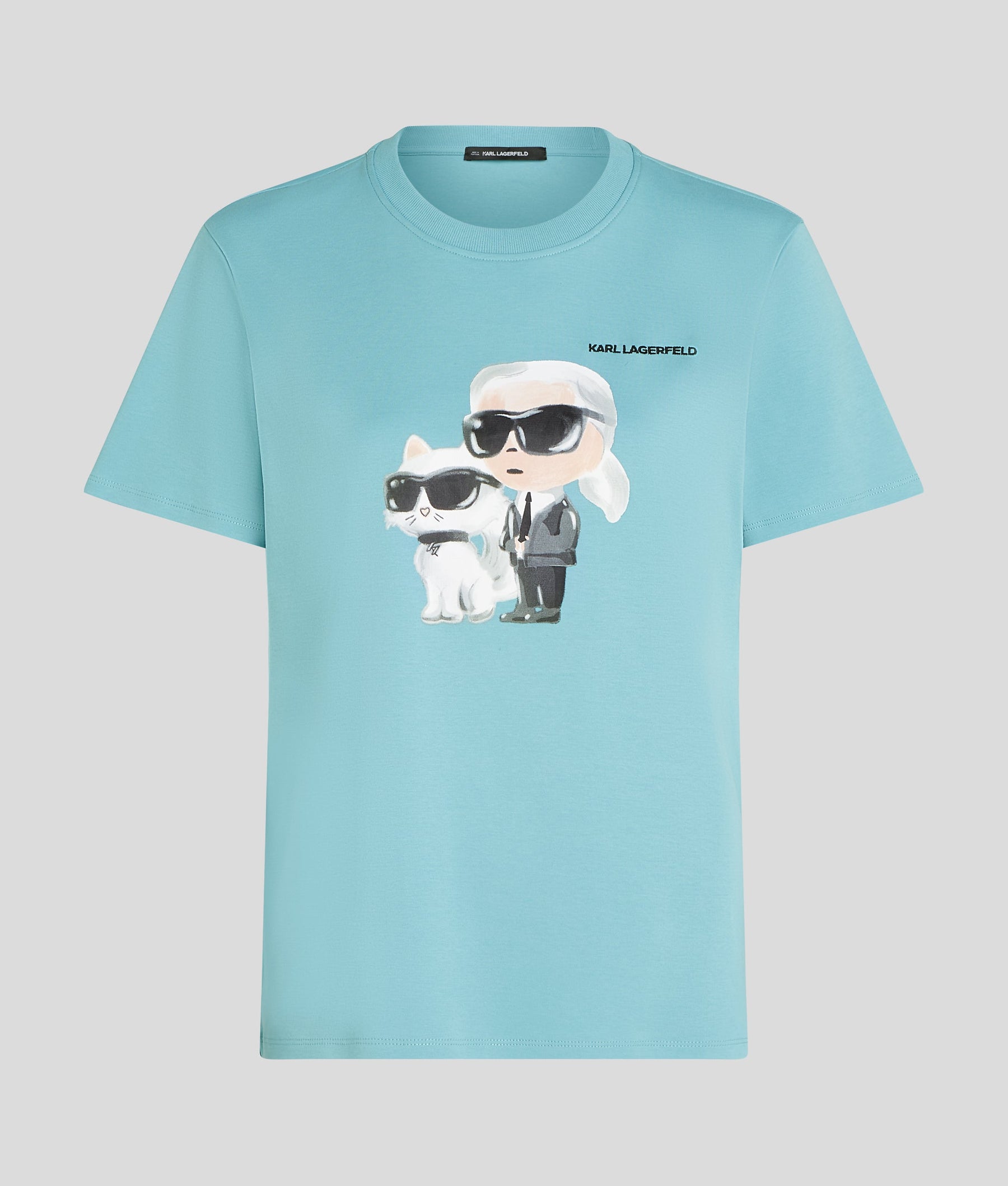 IKON KARL & CHOUPETTE WATERCOLOUR T-SHIRT