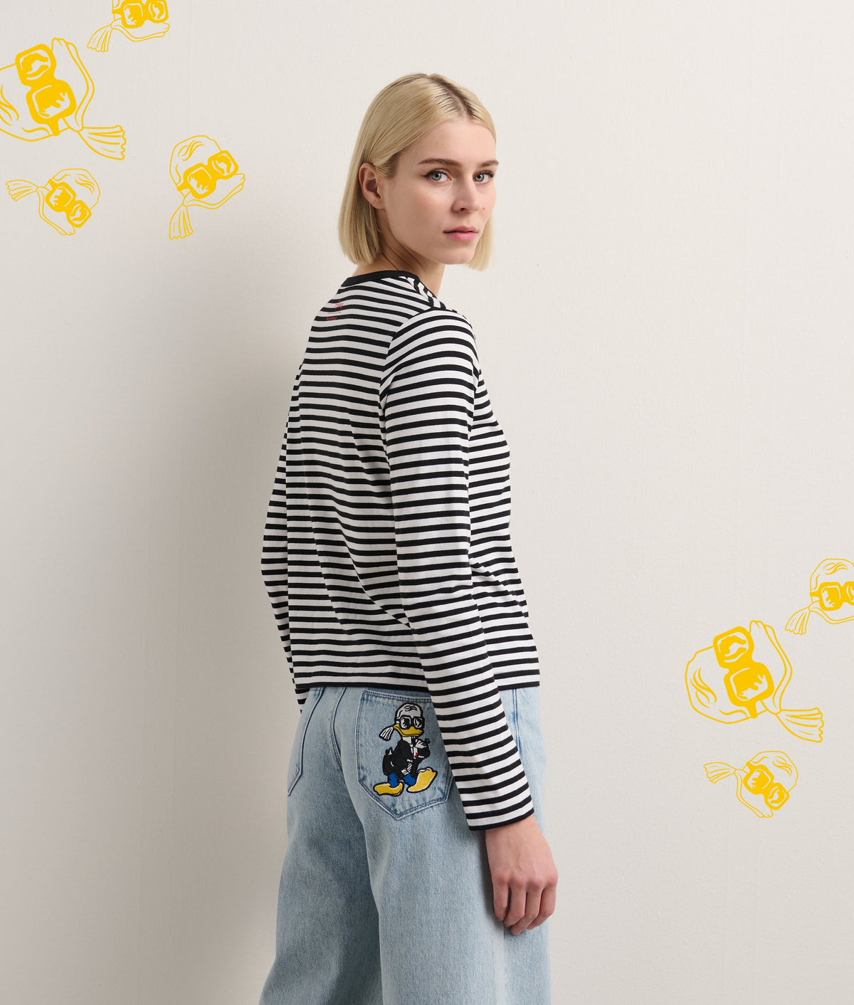 DISNEY X KL STRIPED T-SHIRT