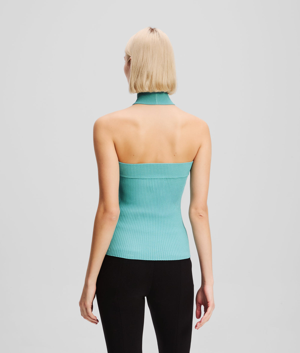 HALTERNECK KNITTED JUMPER