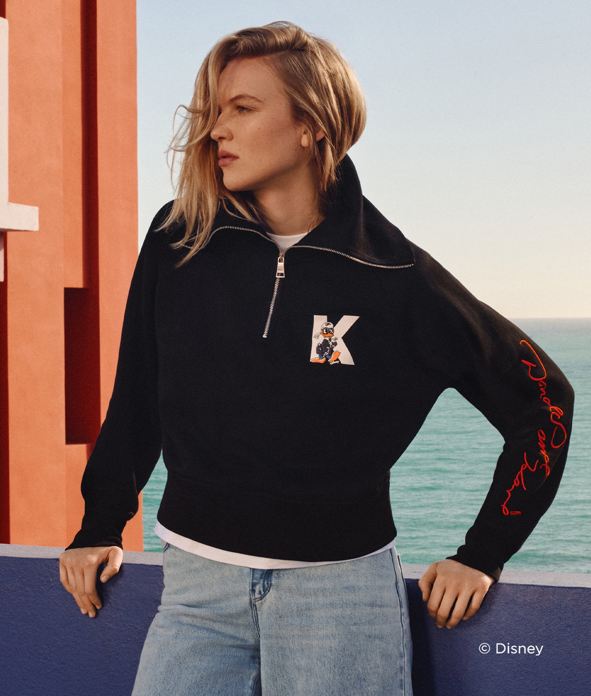 DISNEY X KL HALF-ZIP JUMPER