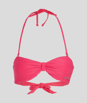 RIBBED BANDEAU BIKINI TOP