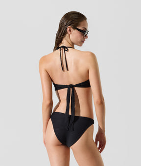 RIBBED BANDEAU BIKINI TOP