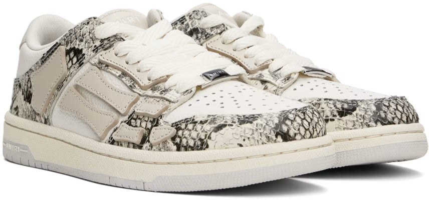 AMIRI Off-White Snake Skel-Top Low Sneakers