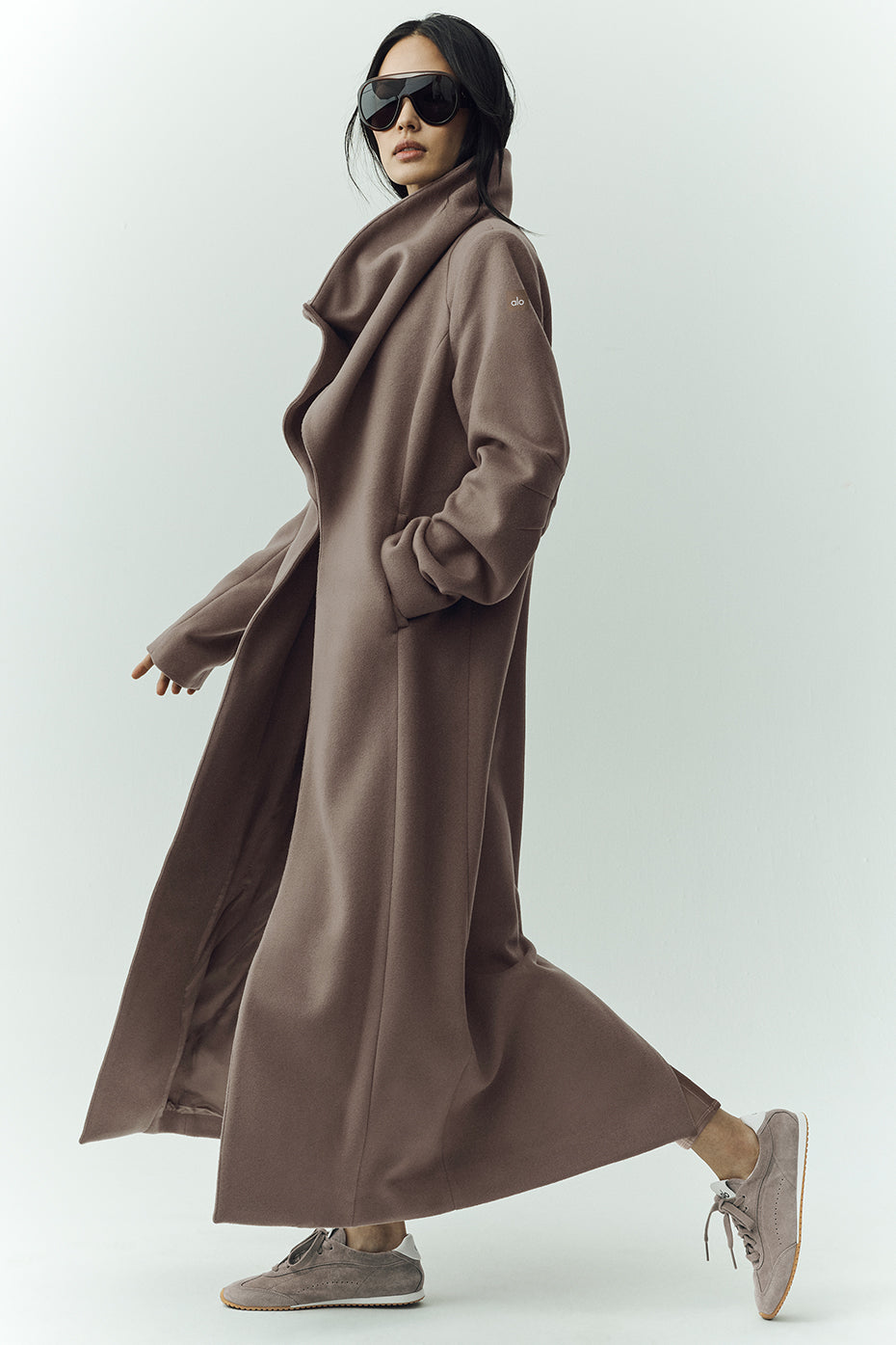 Wool Blend Nightfall Long Coat