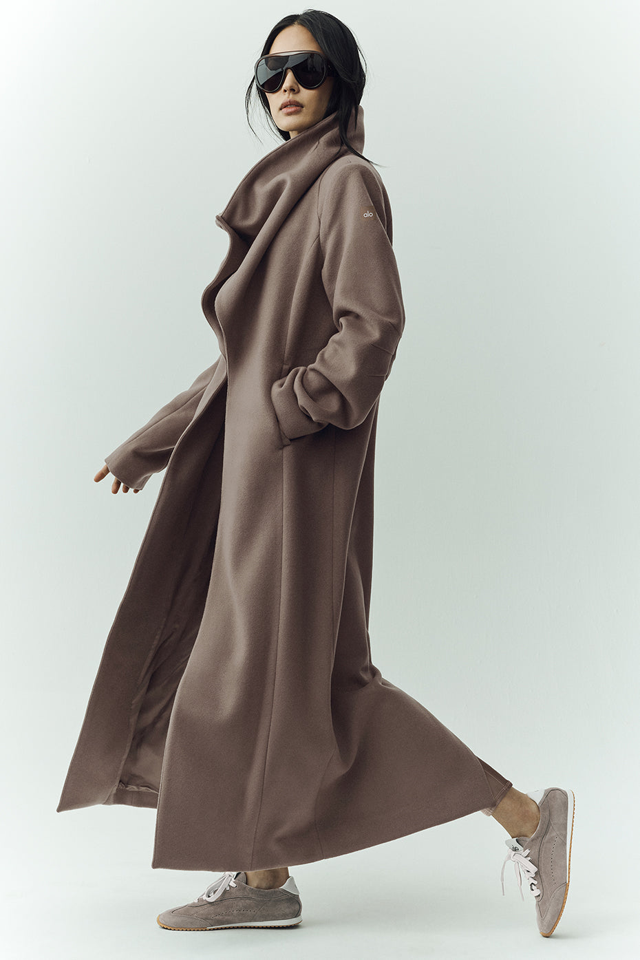 Wool Blend Nightfall Long Coat