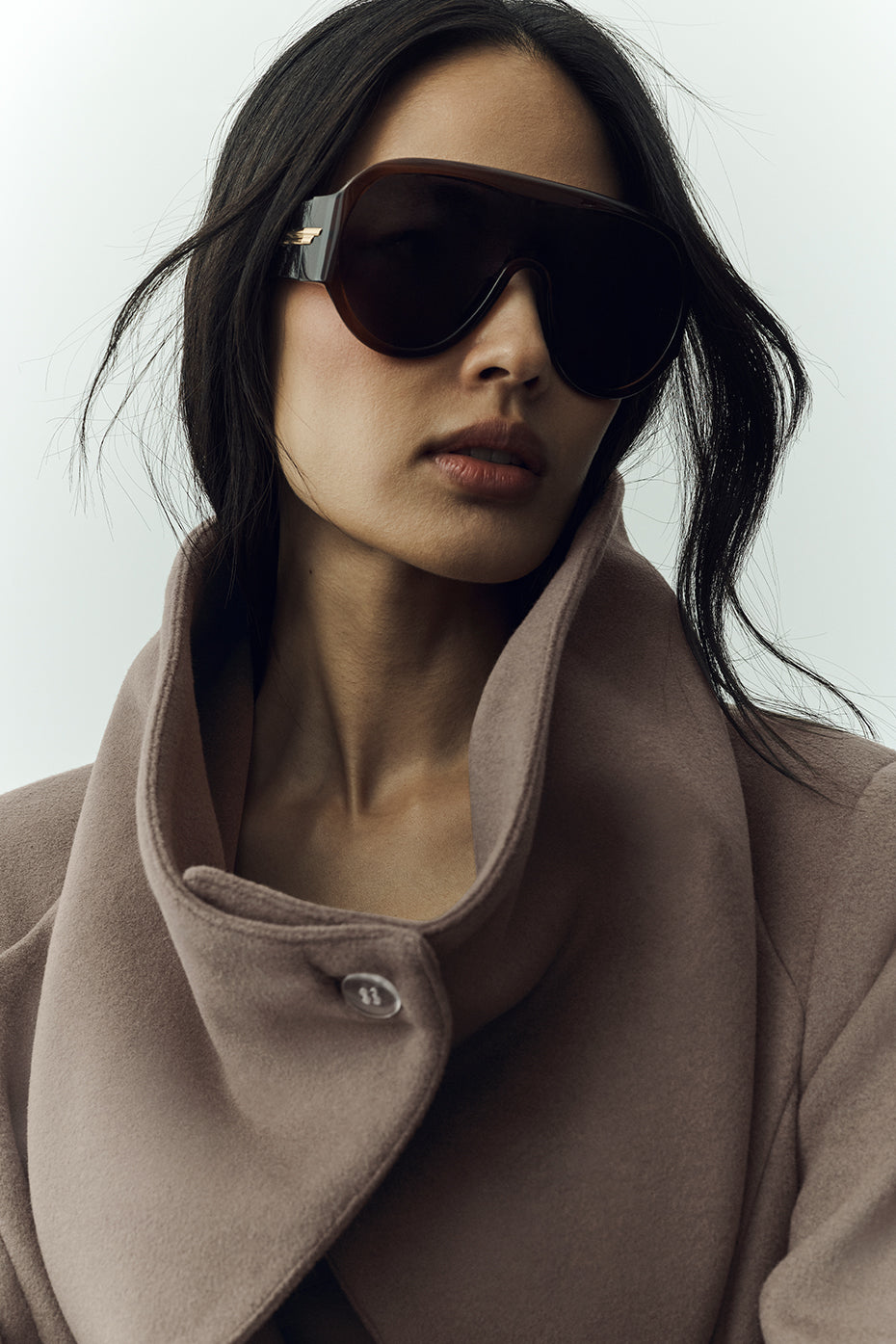 Wool Blend Nightfall Long Coat