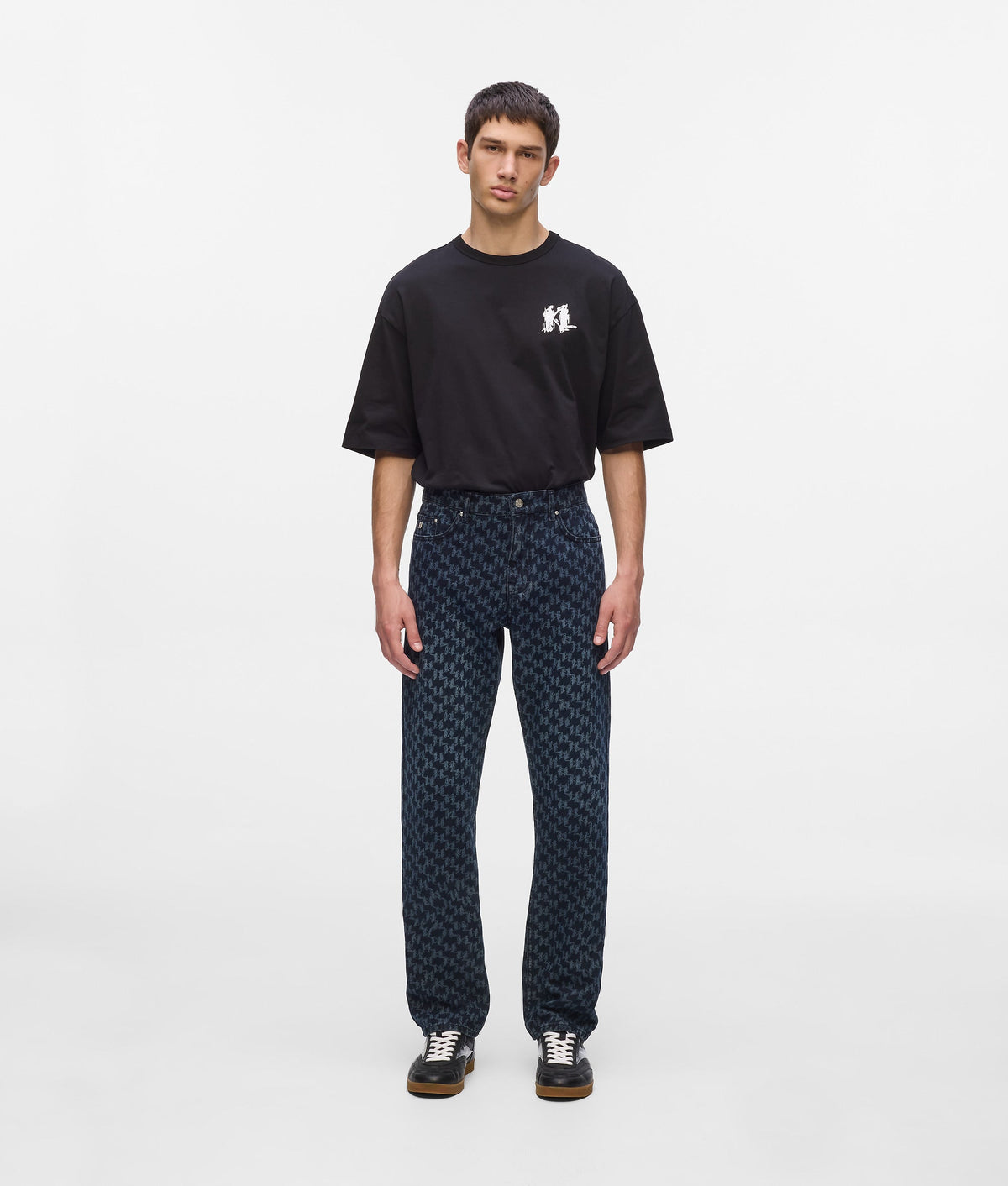 All-over Monogram jeans