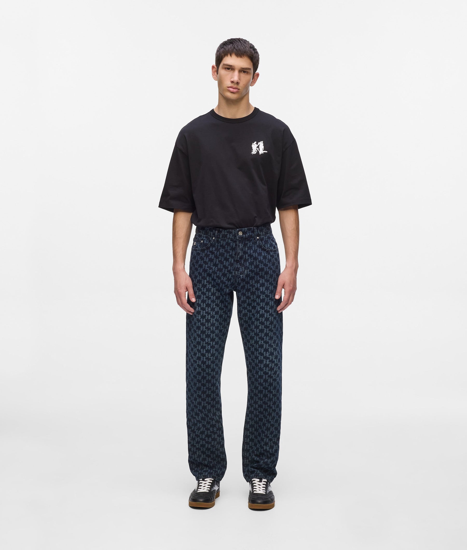 All-over Monogram jeans