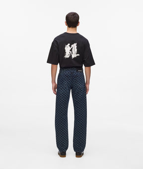 All-over Monogram jeans
