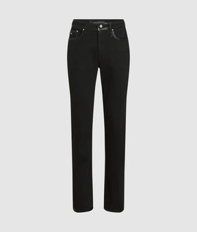 Metallic detail slim jeans