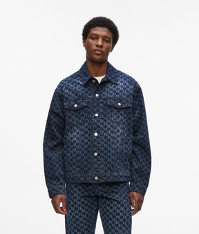 All-over Monogram denim jacket