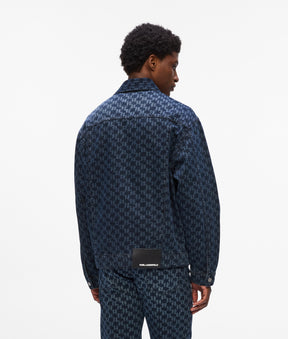 All-over Monogram denim jacket