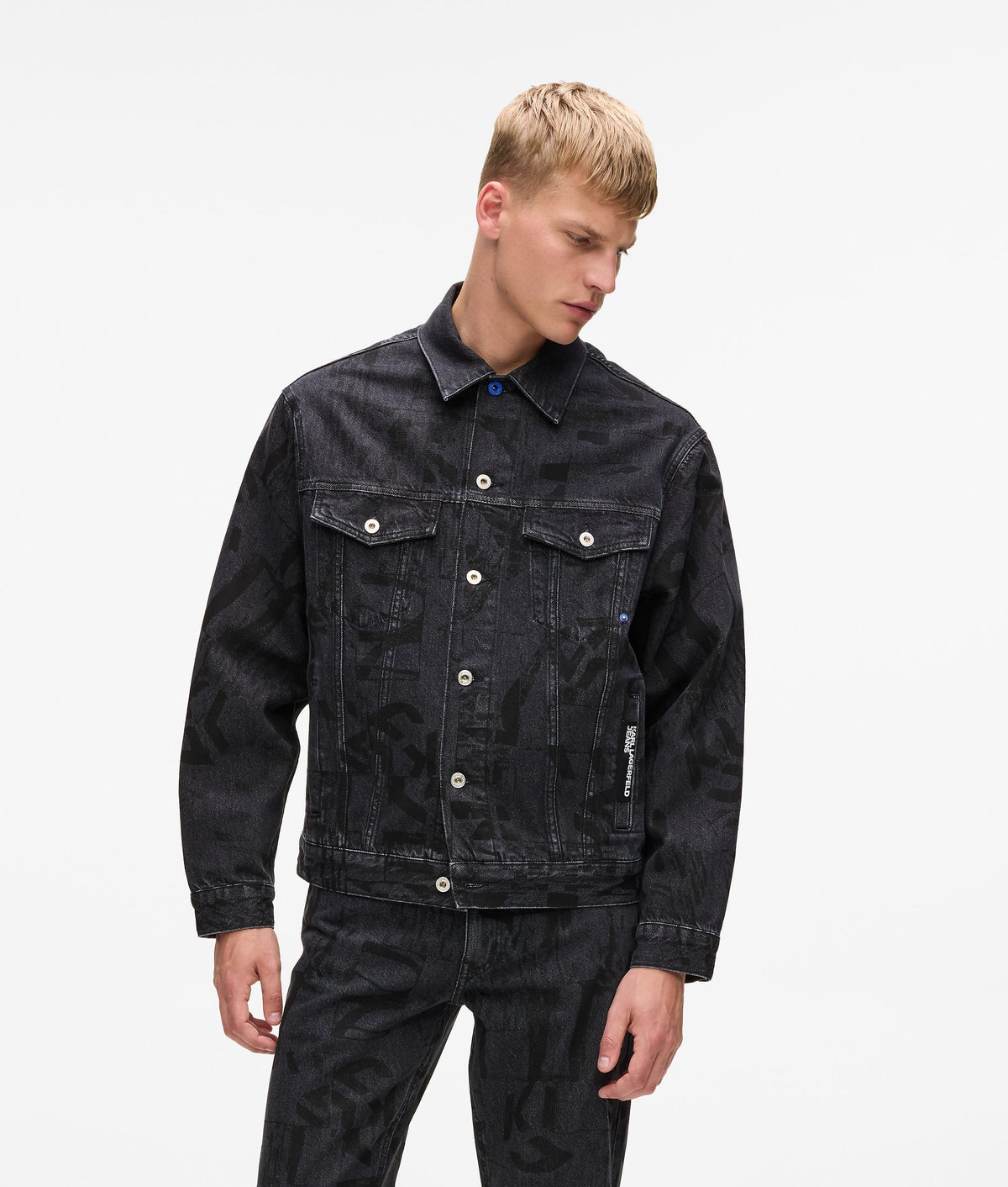 All-over Monogram denim jacket
