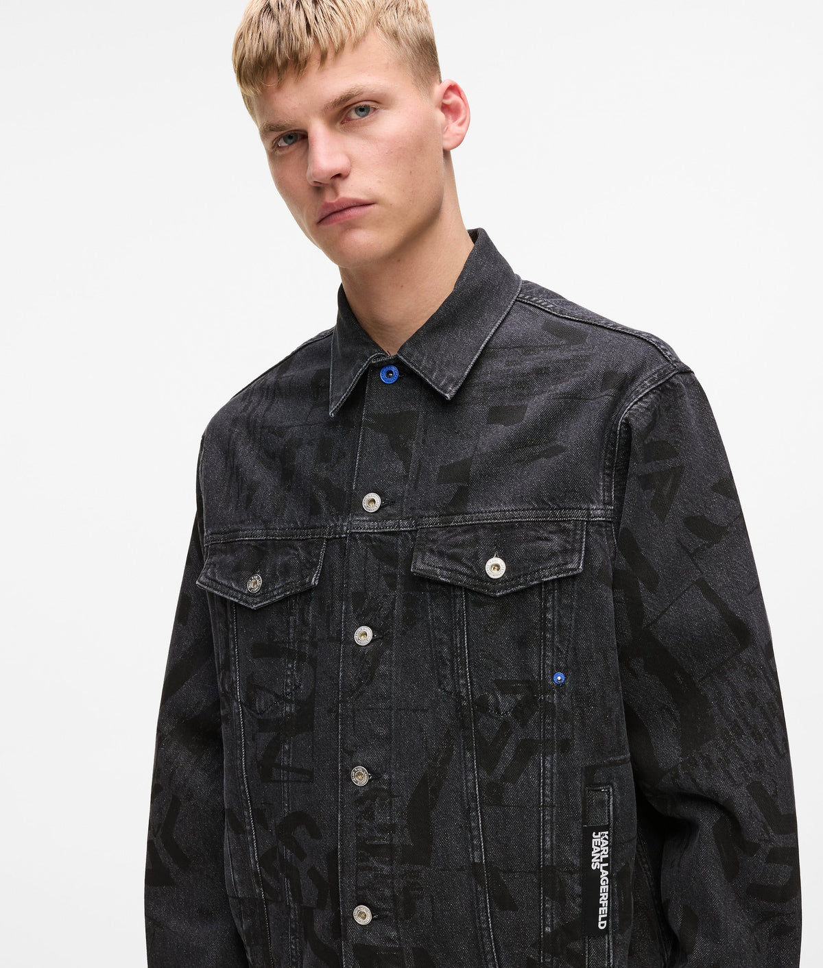 All-over Monogram denim jacket