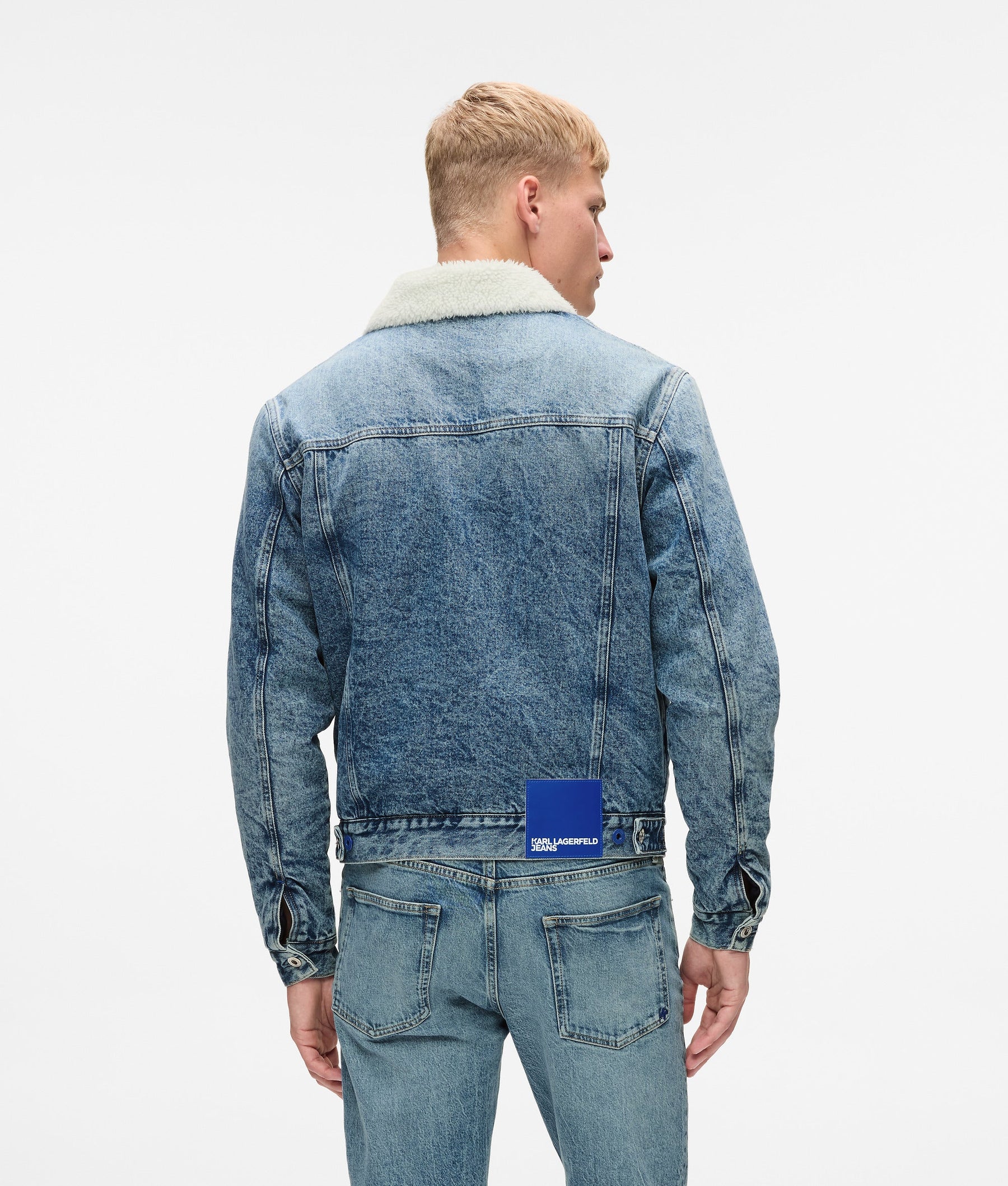 Shearling denim jacket
