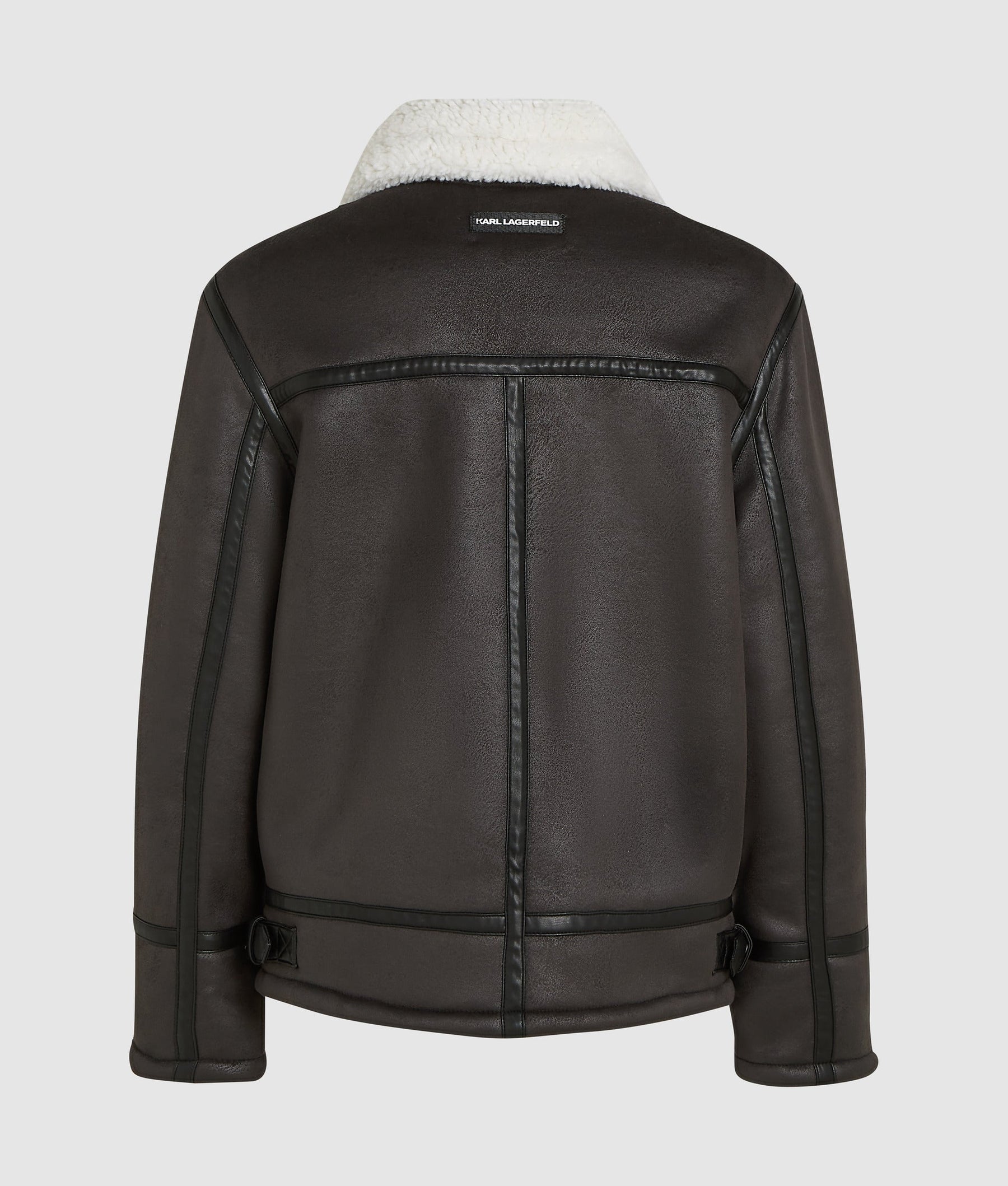 Monogram shearling jacket