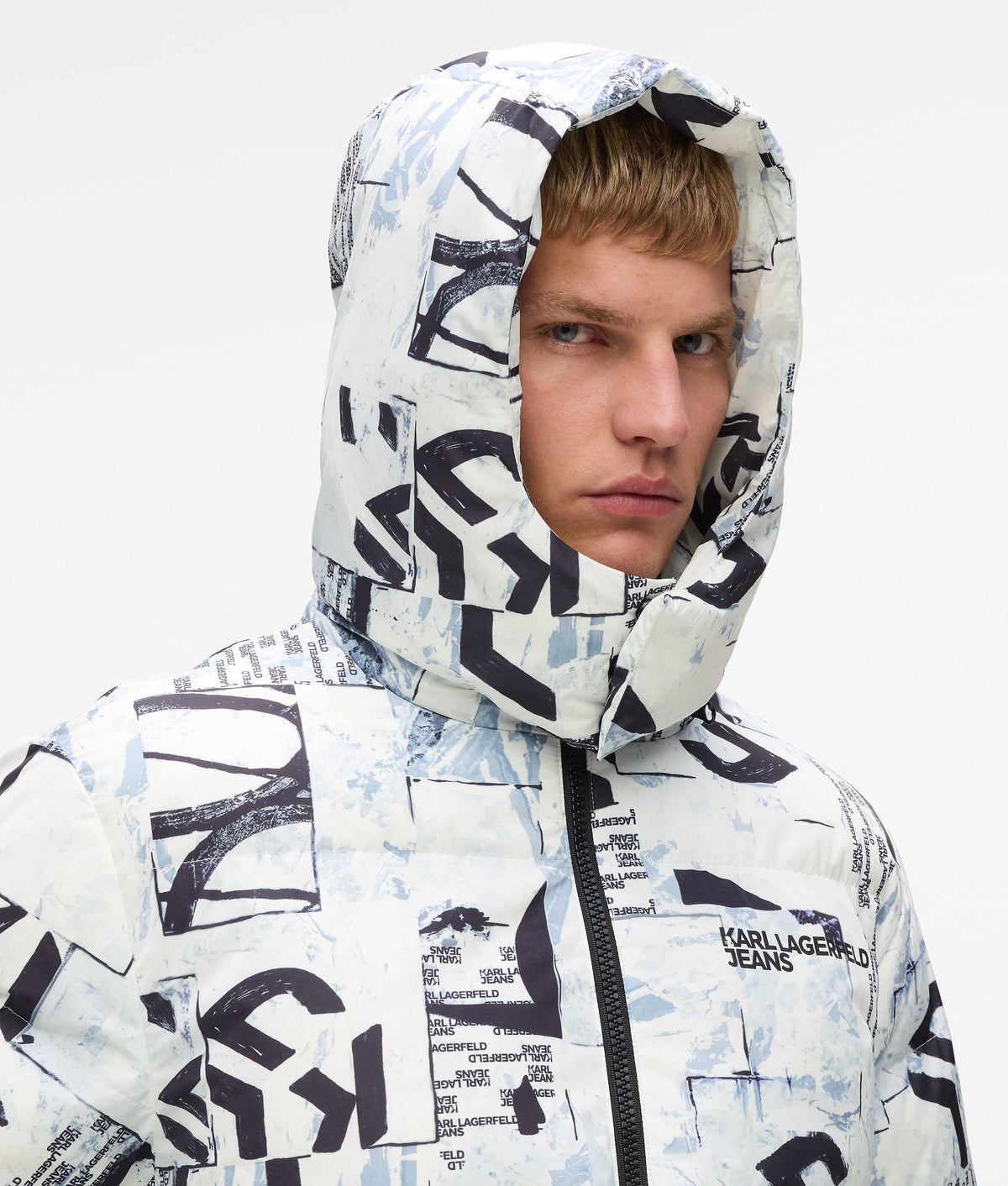 All-over Monogram padded jacket