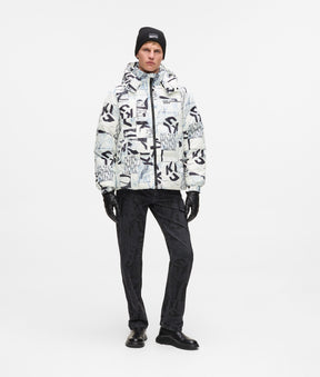 All-over Monogram puffer jacket
