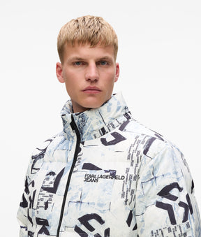 All-over Monogram padded jacket