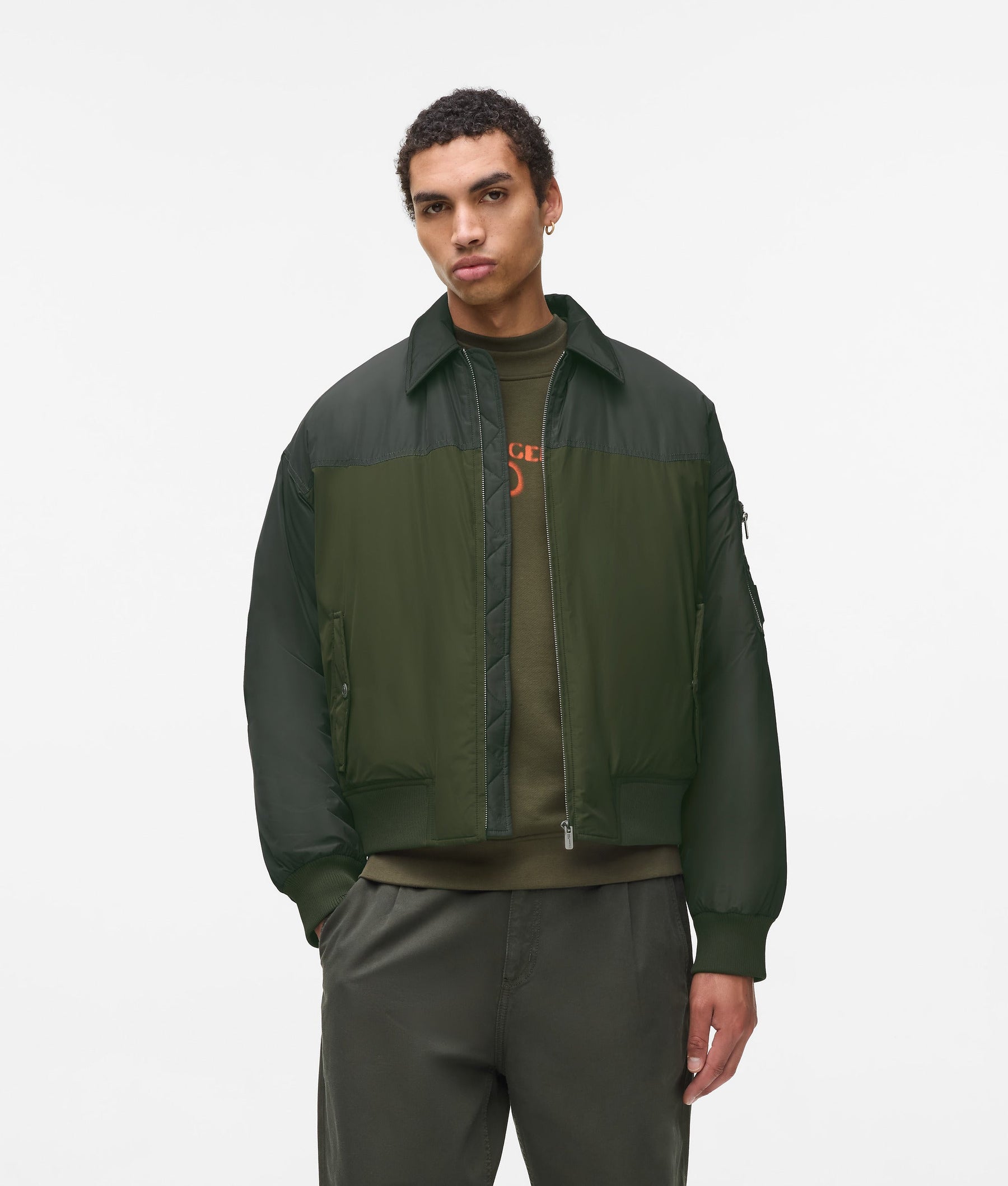 Padded bomber jacket