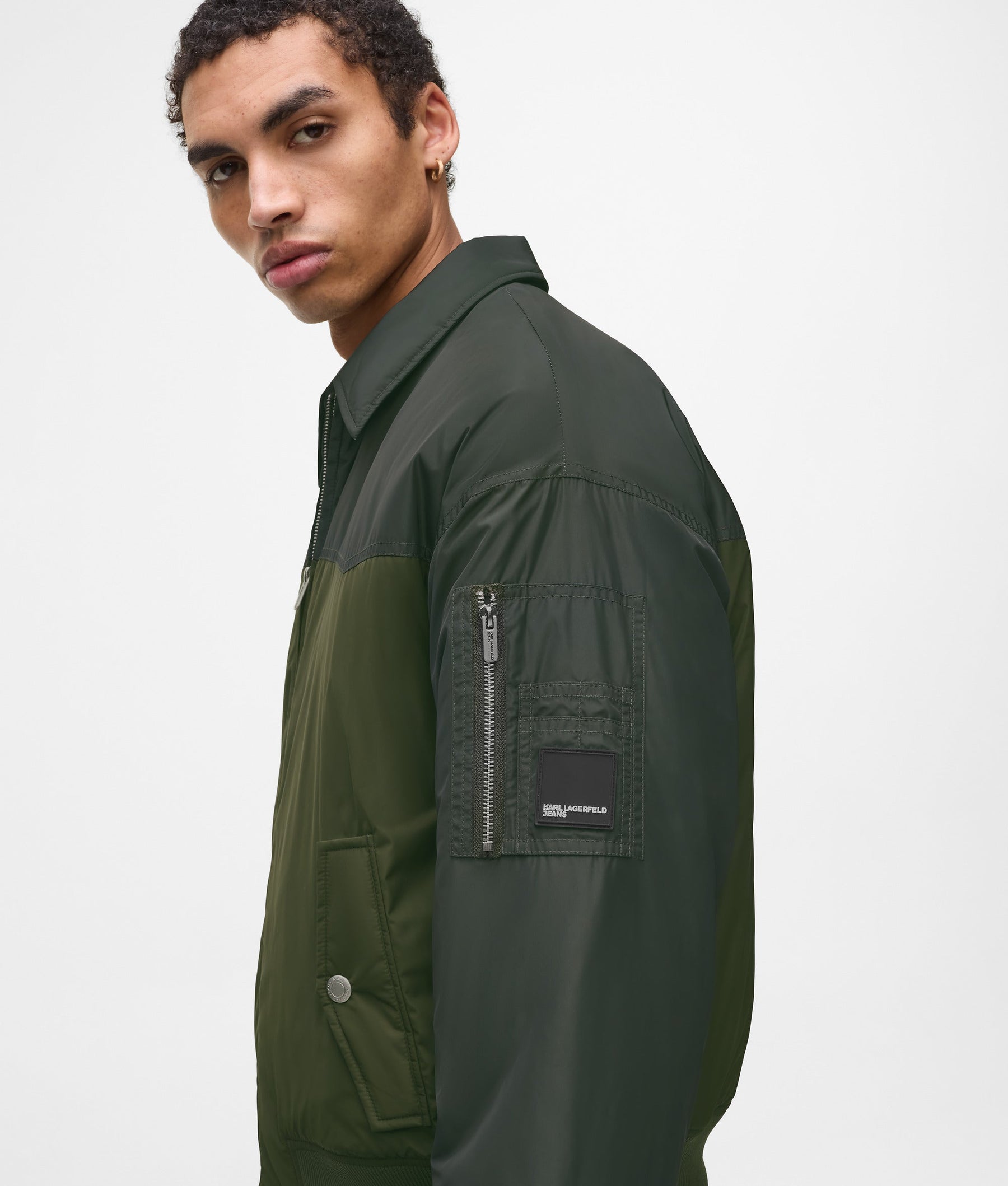 Padded bomber jacket