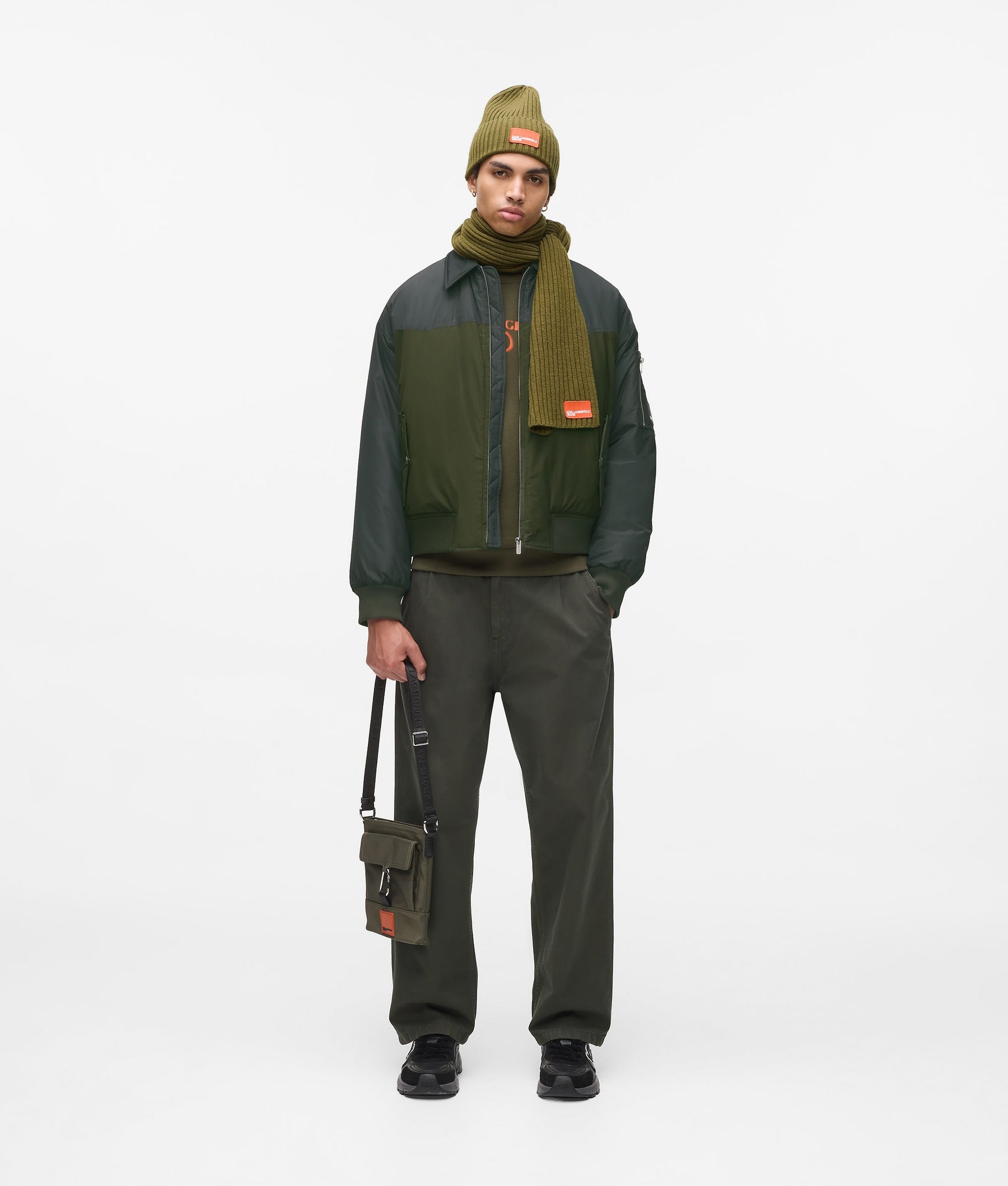 Padded bomber jacket