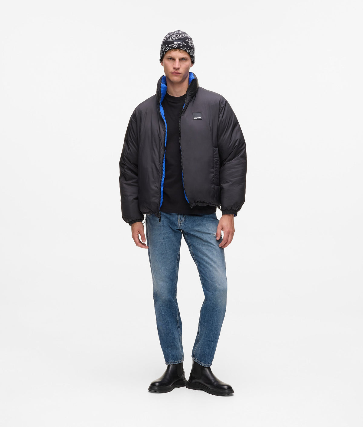 Reversible puffer jacket
