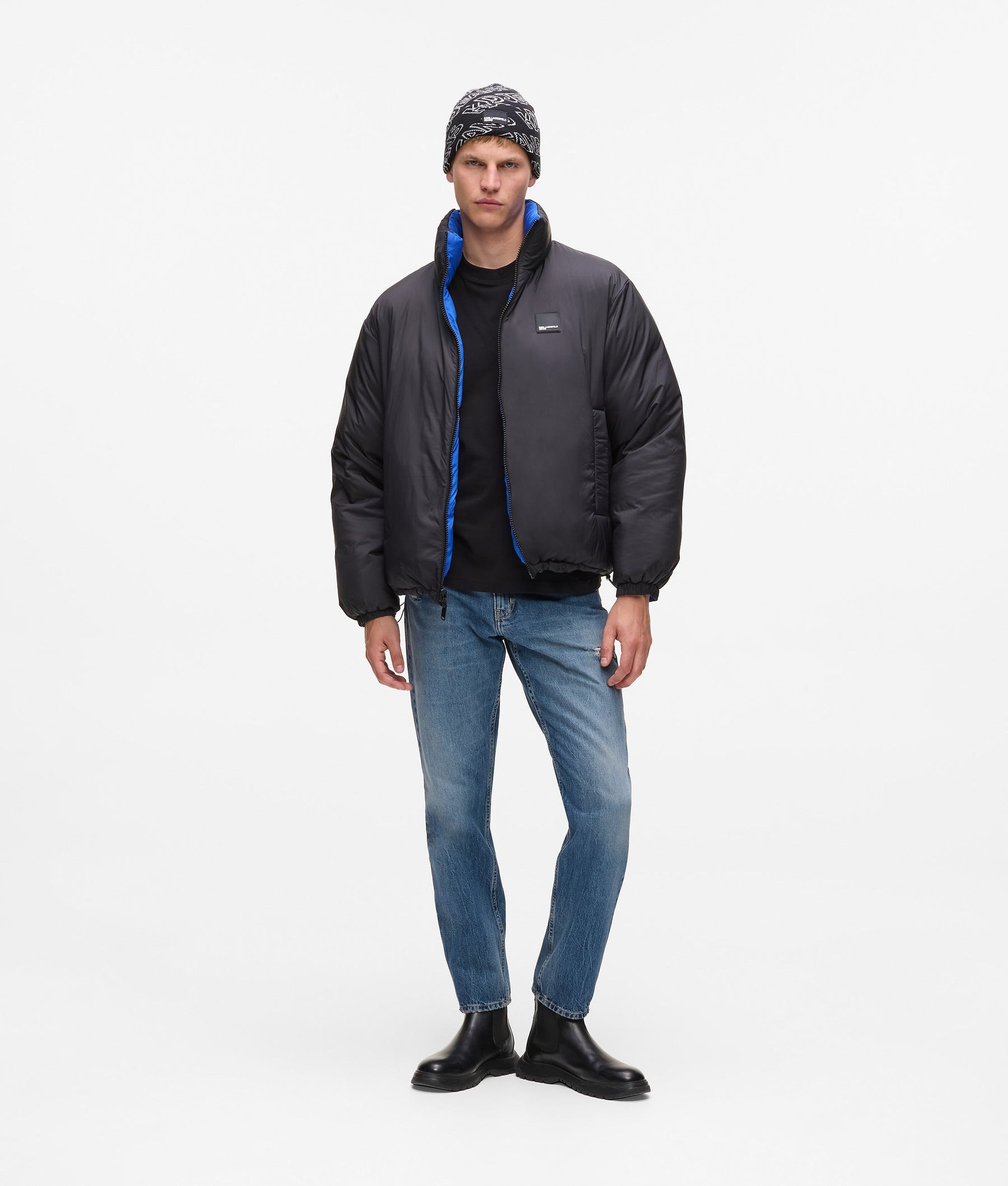 Reversible puffer jacket