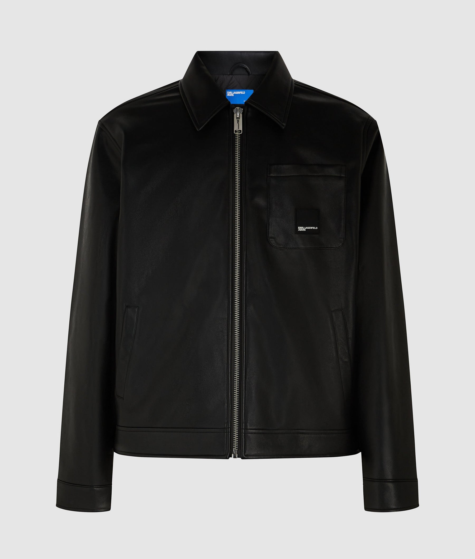 Faux-leather jacket