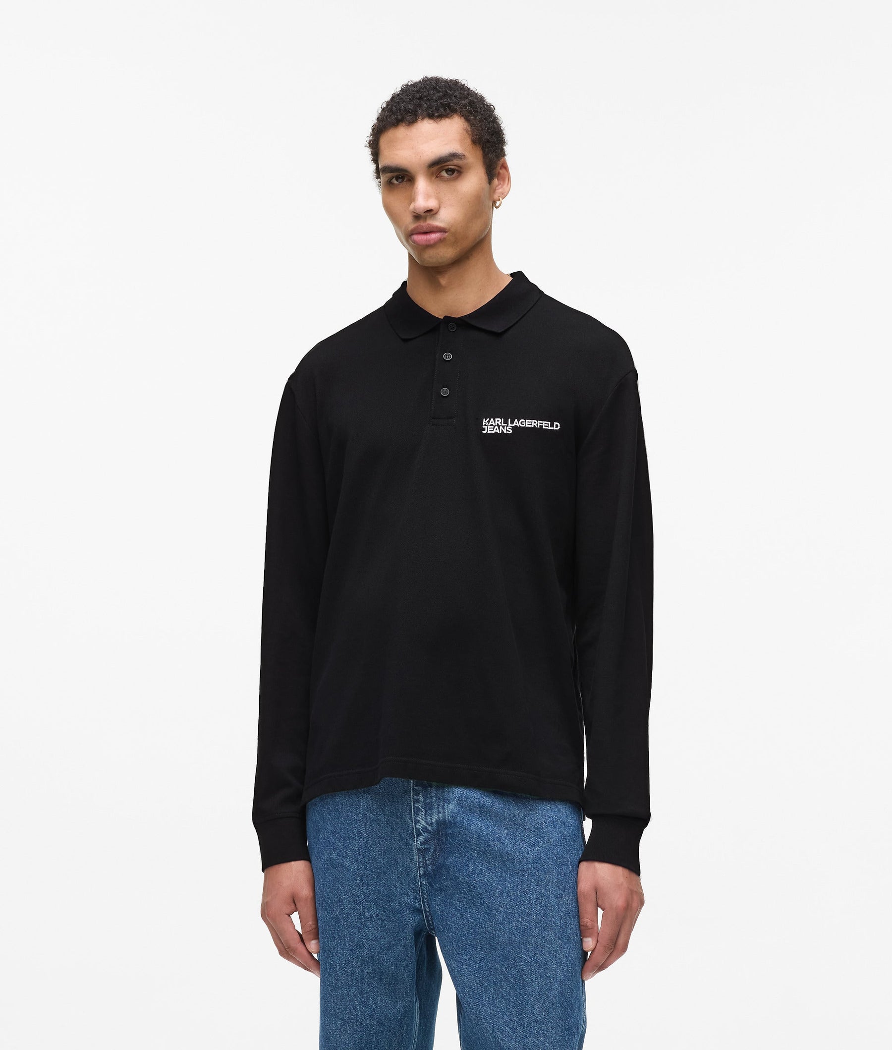 Long-sleeved polo shirt