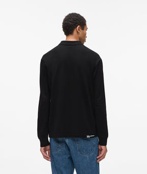 Long-sleeved polo shirt
