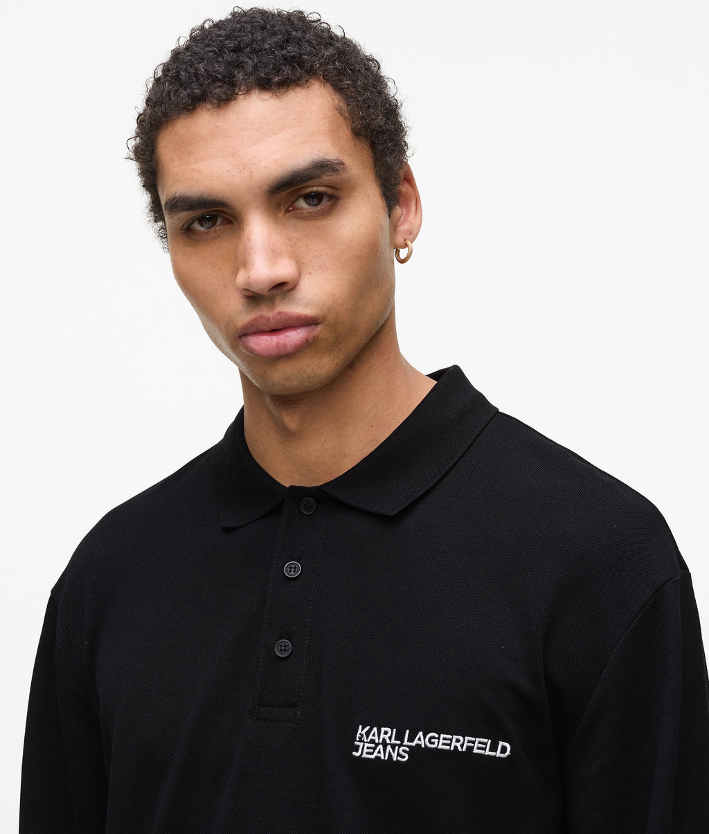 Long-sleeved polo shirt
