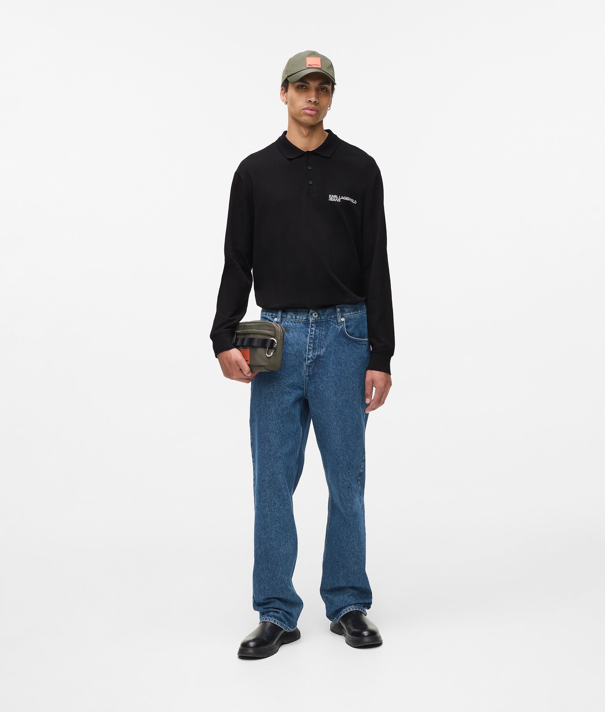 Long-sleeved polo shirt
