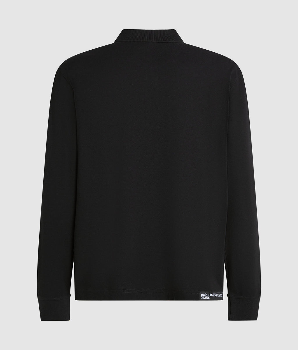 Long-sleeved polo shirt