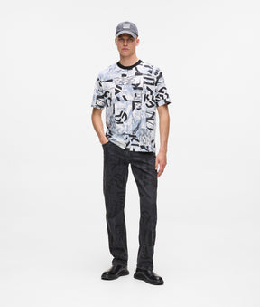 Relaxed all-over monogram T-shirt