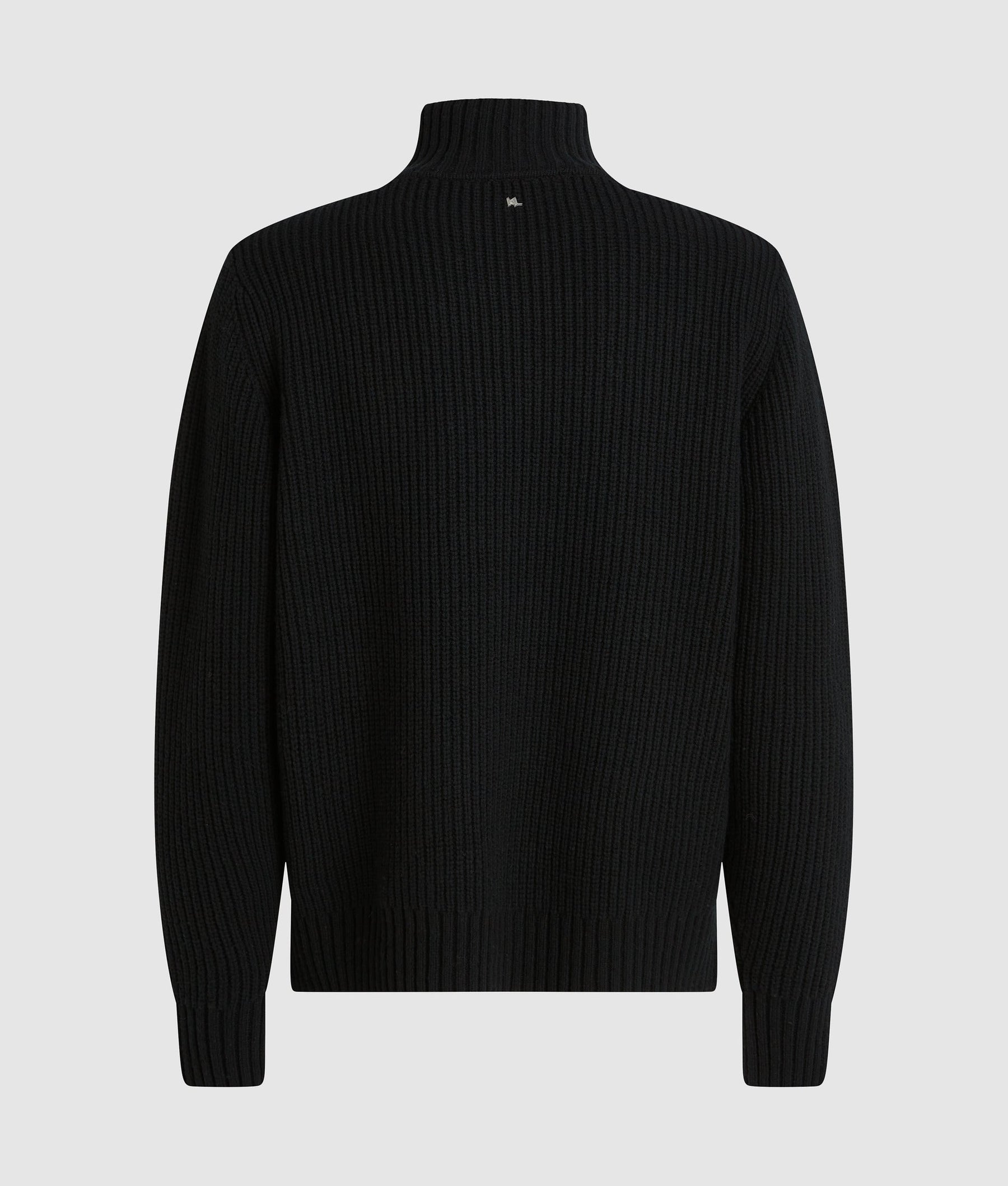 Half-zip turtleneck jumper
