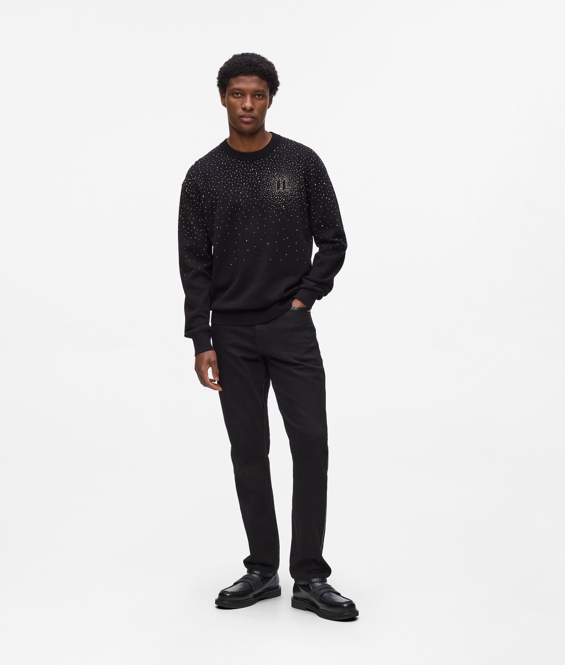 Rhinestone Degradé jumper