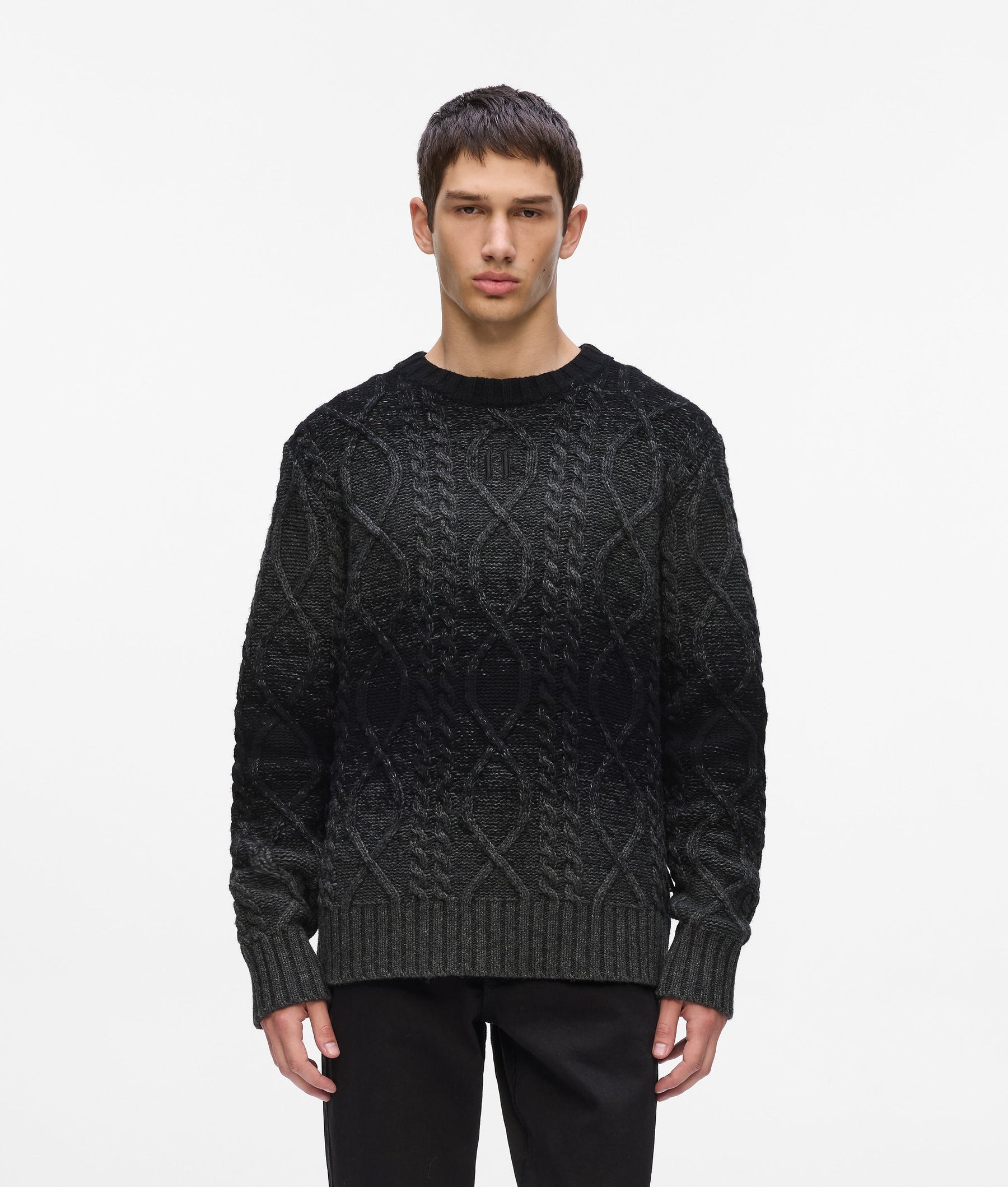 Cable knit jumper