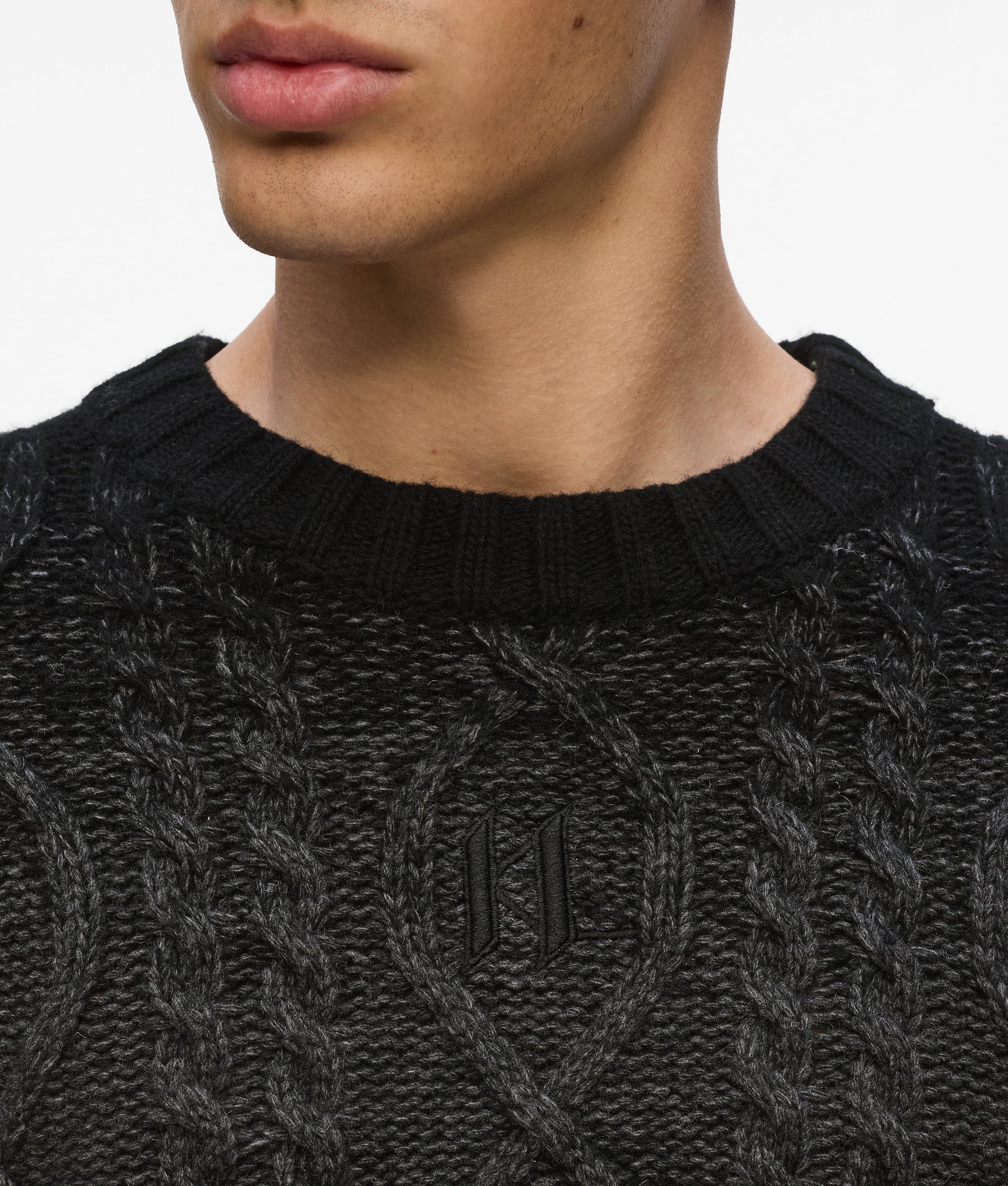 Cable knit jumper