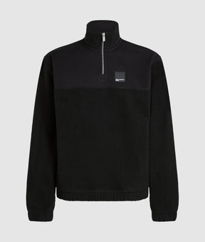 Fleece half-zip sweatshirt
